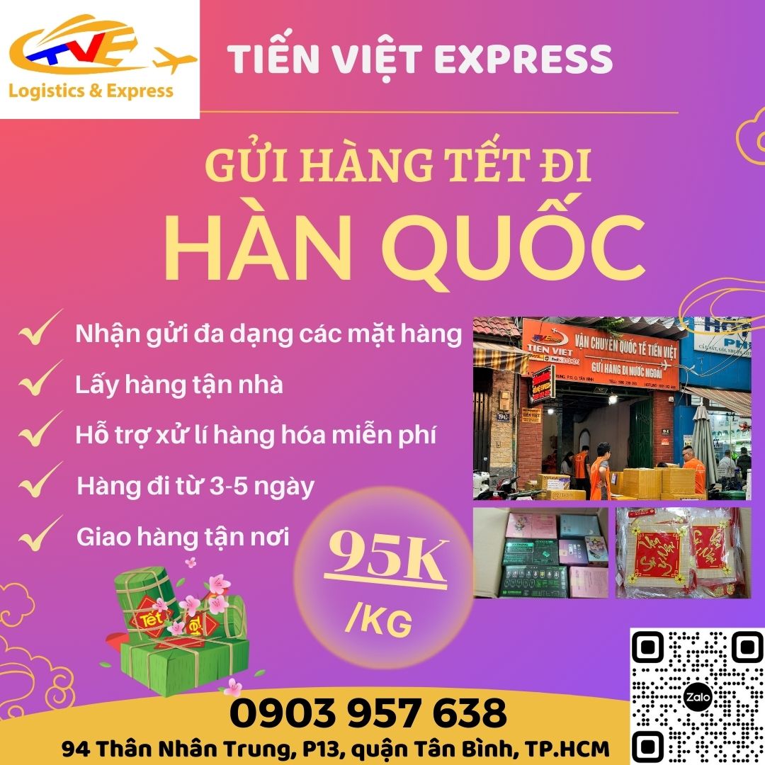 Gửi hàng đi Hàn Quốc - Tiến Việt Express